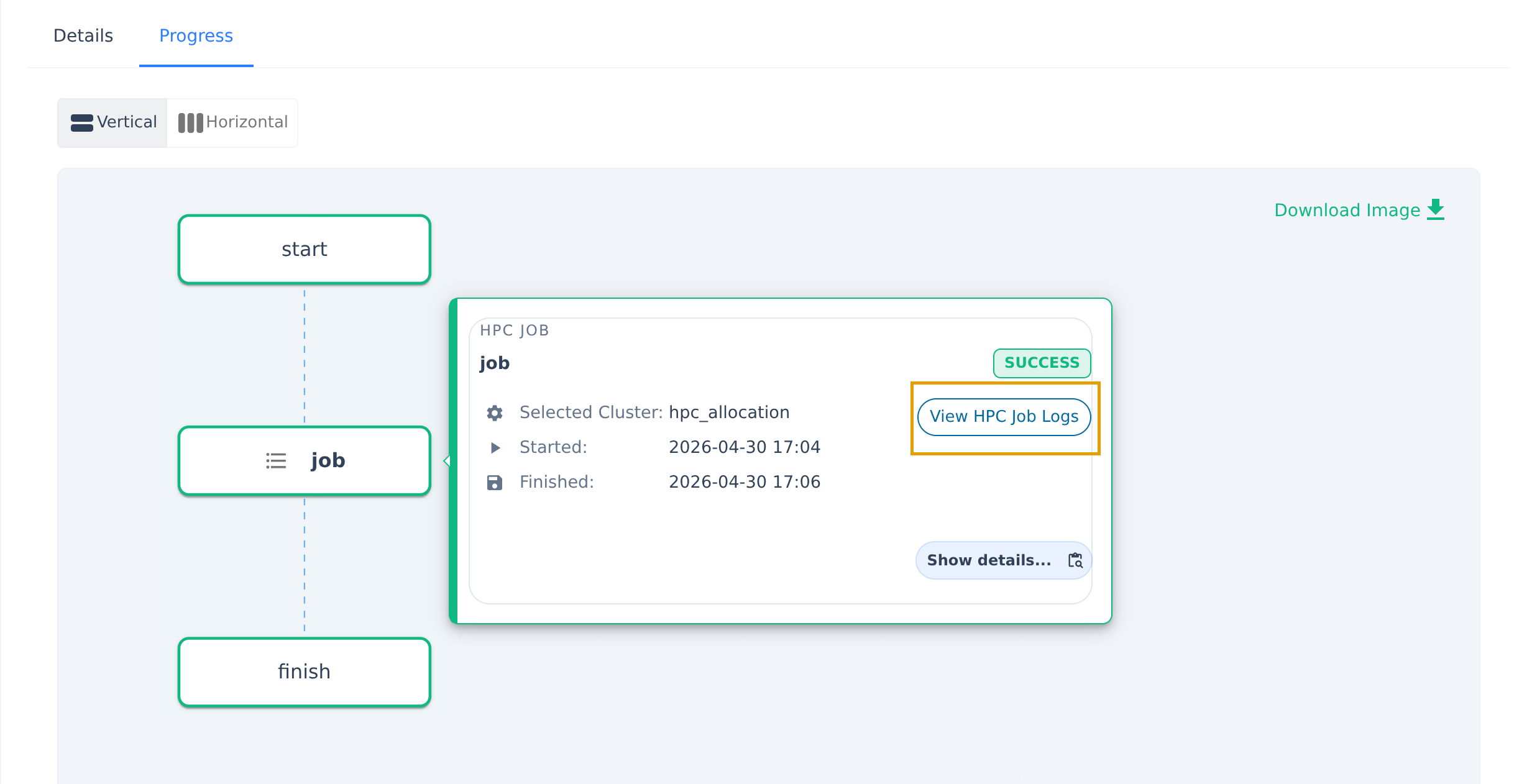 Workflow Execution Graph